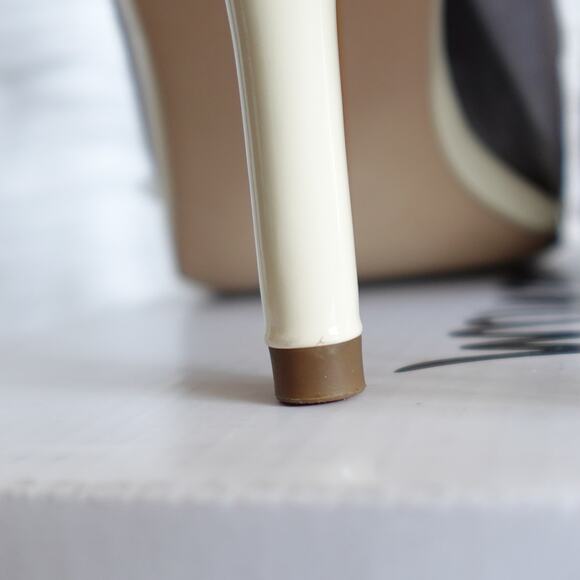 Sam Edelman Patti Ankle Strap Sandal Cream Patent New size 9.5W Wide - Picture 9 of 16